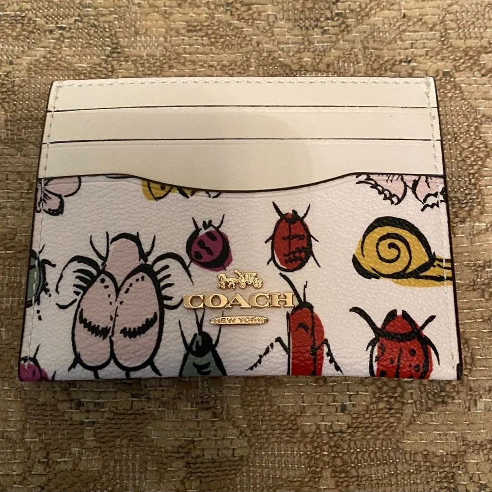 Coach Insert/Creature Theme Card Wallet NEW
